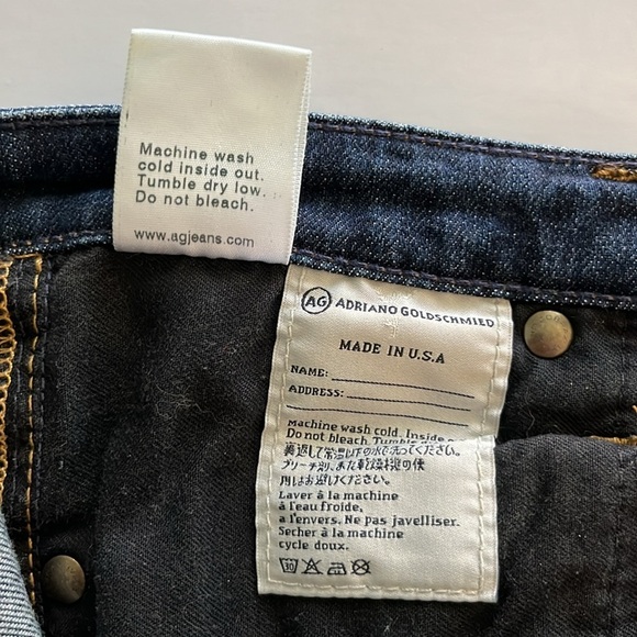 Ag Adriano Goldschmied The Ballard Slim Boot Mid Rise Size 28R - Picture 13 of 16